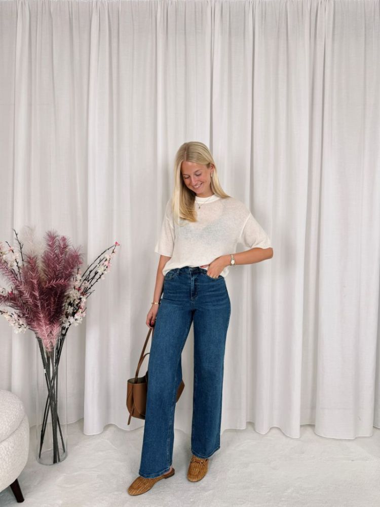 Meadow HW Reg Fit Jeans Medium Blue