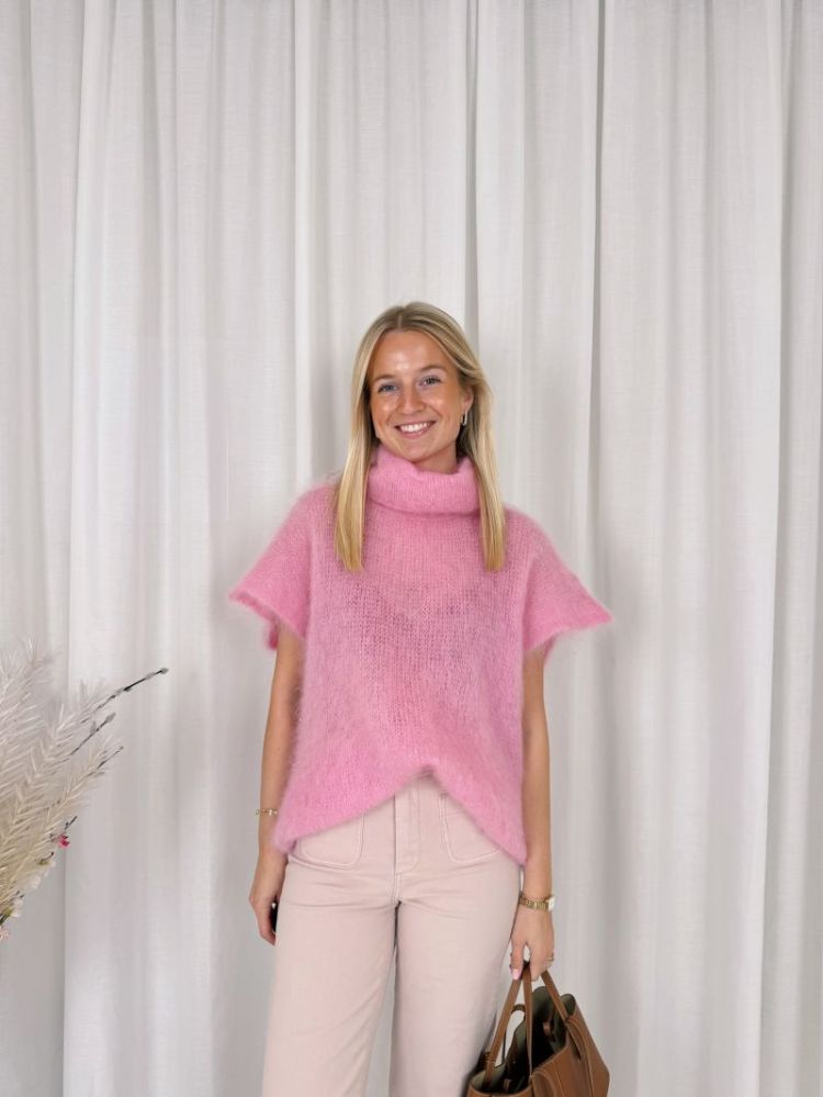Alice Mohair Sleeveless Knit Pink
