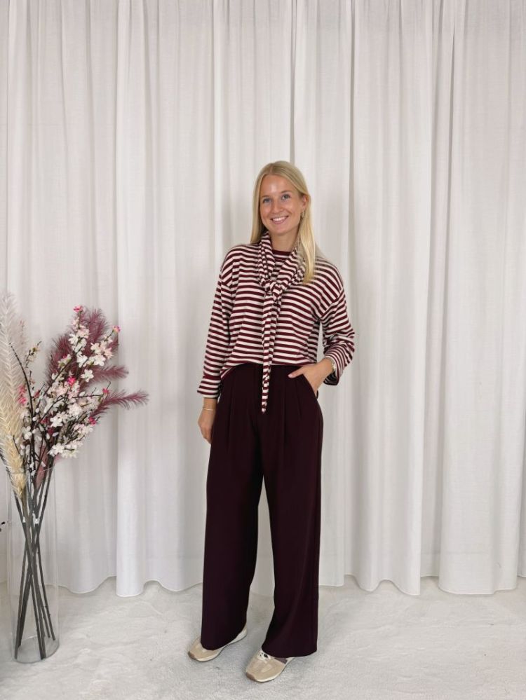 Isa Pantalon Bordeaux