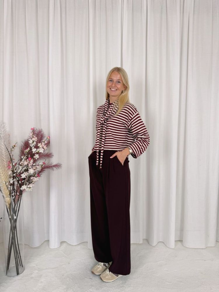 Isa Pantalon Bordeaux