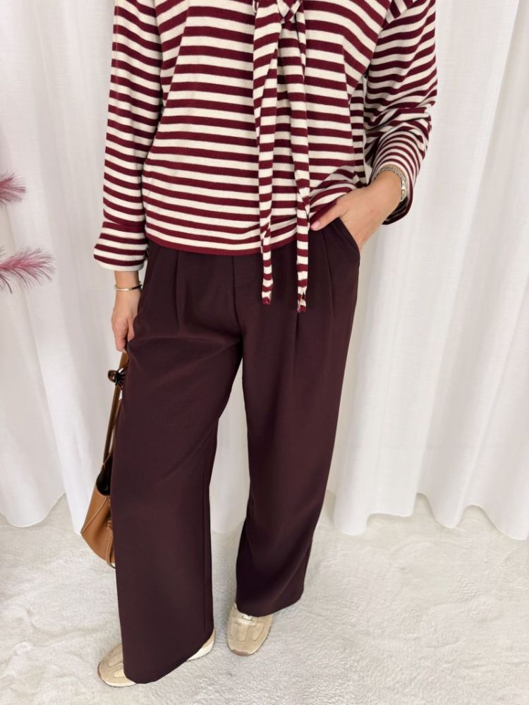 Isa Pantalon Bordeaux