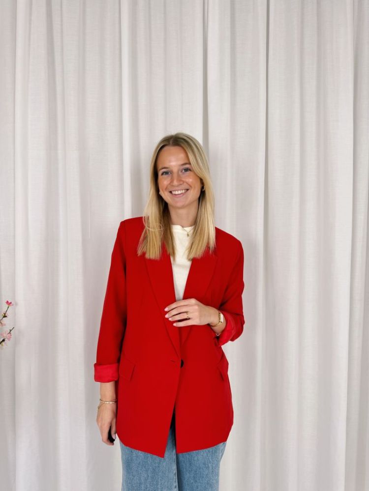 Yuna Blazer  Red