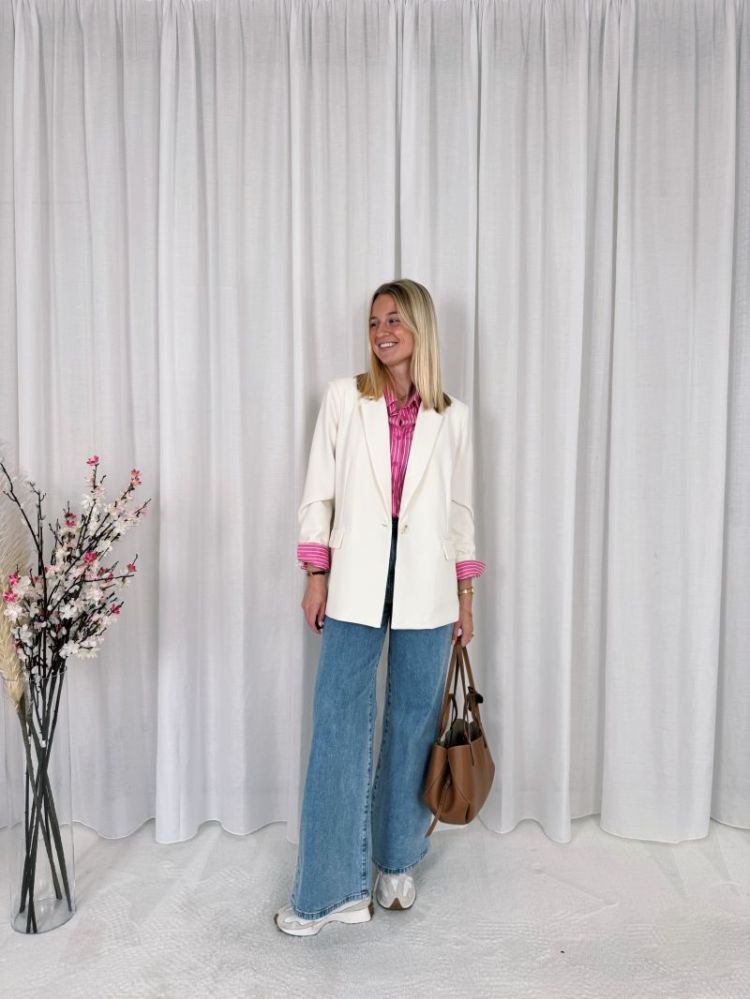 Yuna Blazer  Ecru