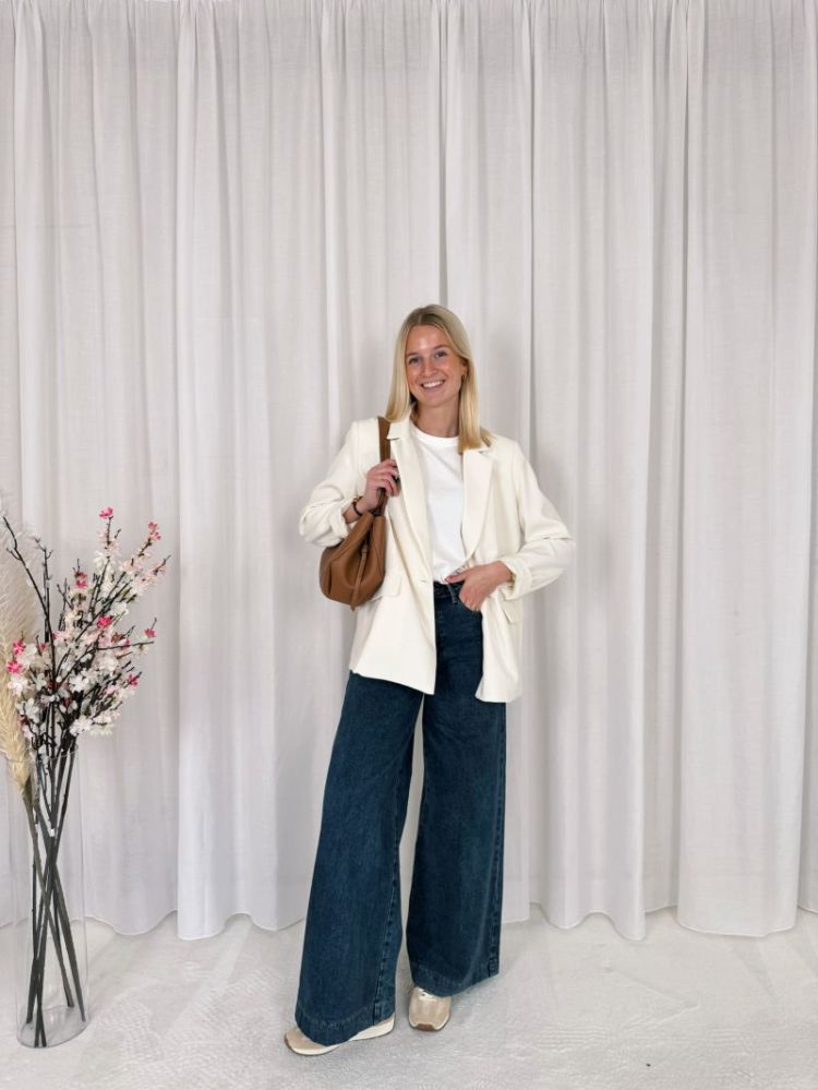 Yuna Blazer  Ecru