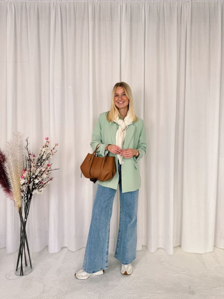 Yuna Blazer  Pastel Green