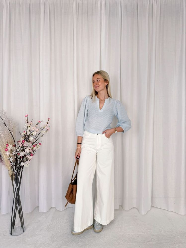 Pepino Palazzo Jeans White