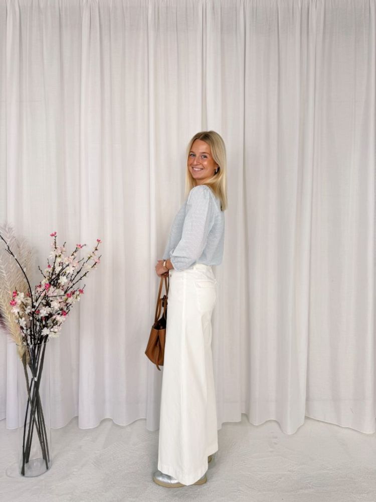 Pepino Palazzo Jeans White