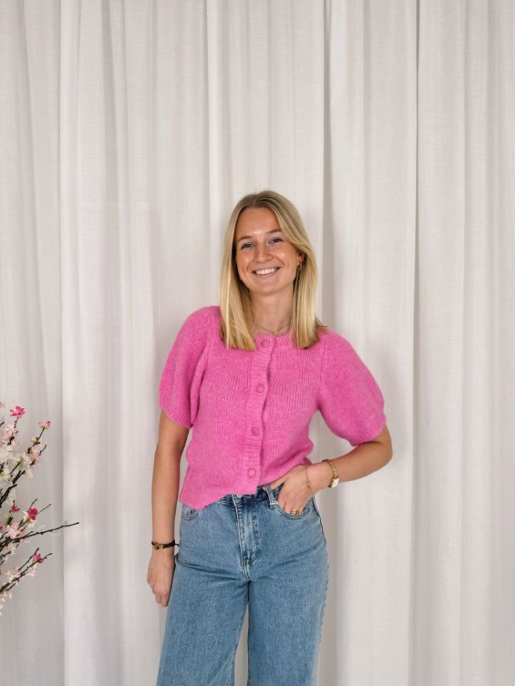 Emelie Cardigan Pink Power