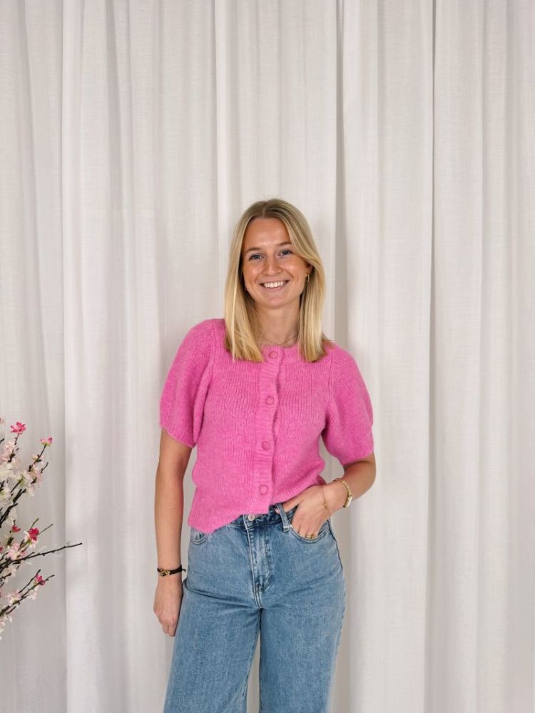 Emelie Cardigan Pink Power