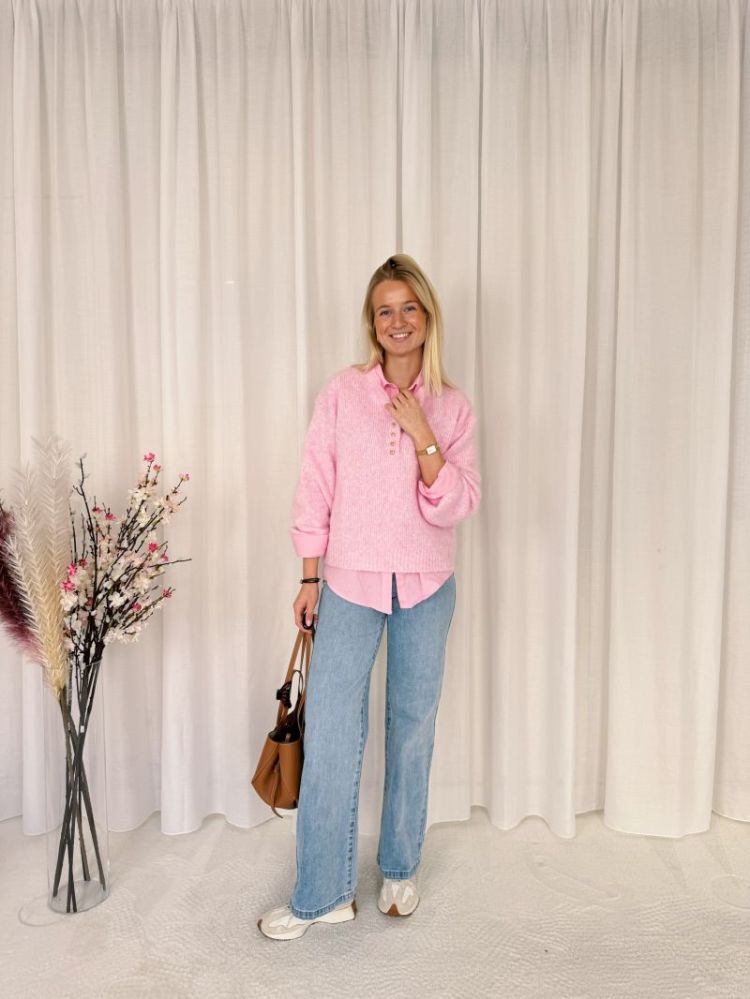 Clair Soft Knit Light Pink