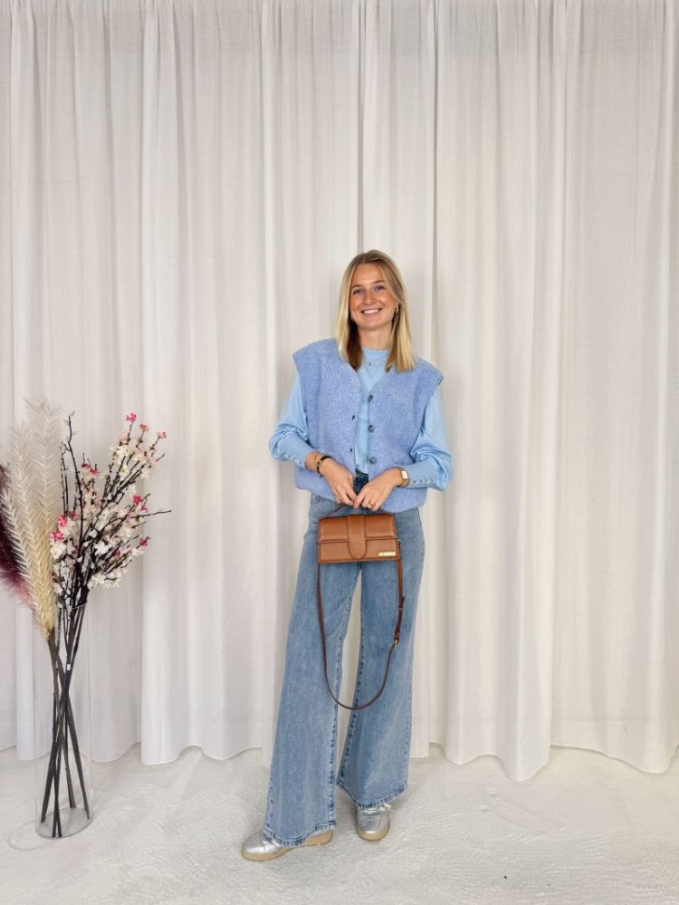 Lexie Teddy Jacket Light Blue