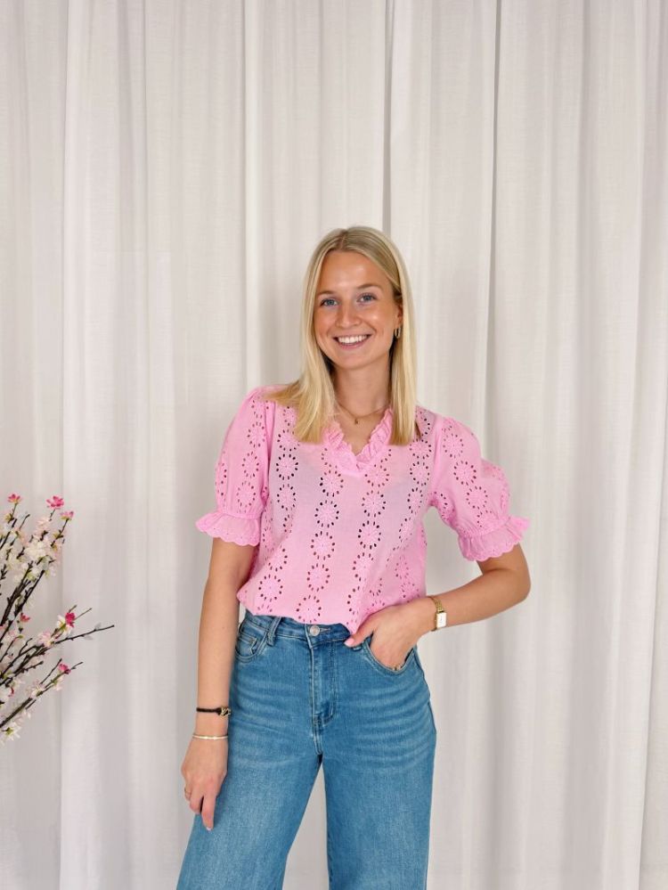Dona Blouse Pink Frosting