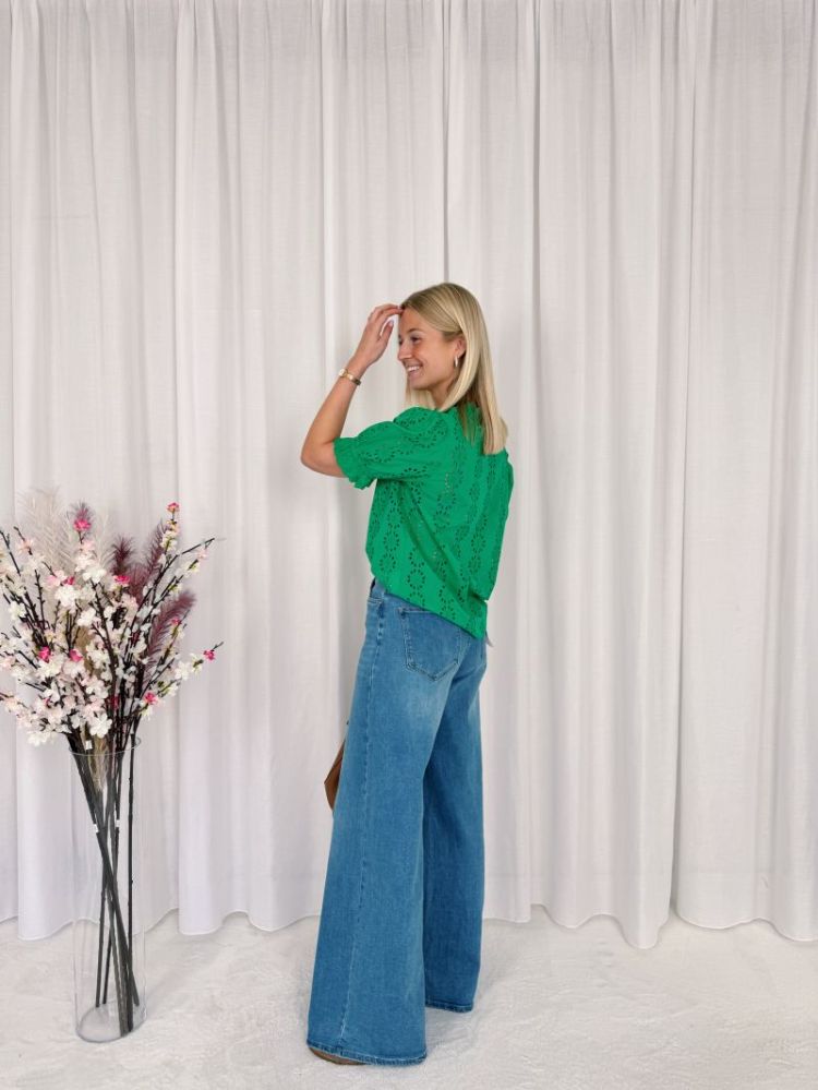 Dona Blouse Bright Green