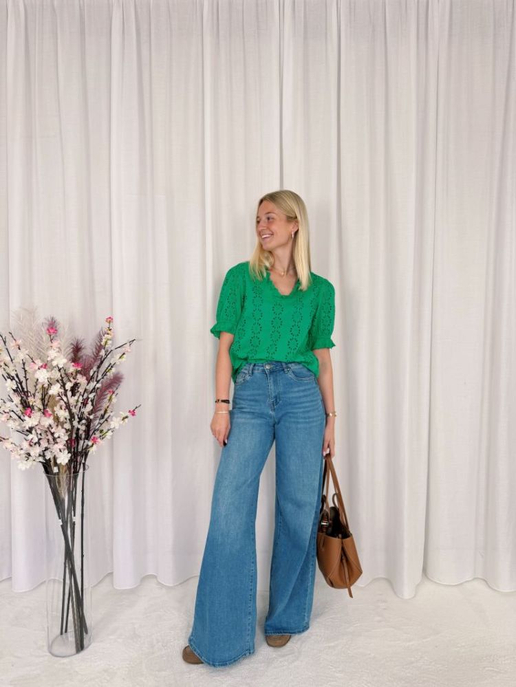 Dona Blouse Bright Green