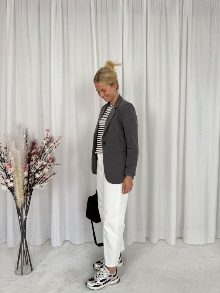 Brandy Balloon Jeans White