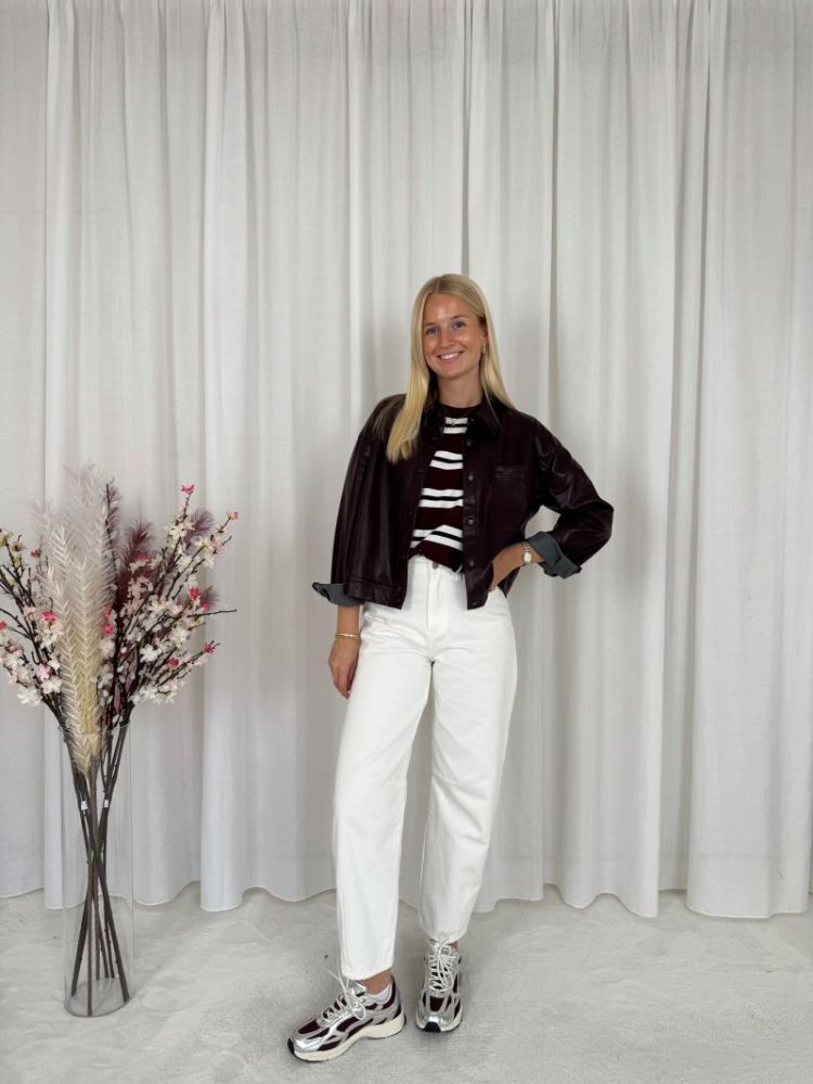 Brandy Balloon Jeans White