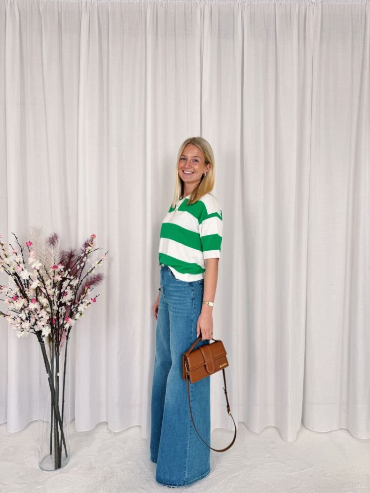 Lizza Polo Knit Bright Green / 