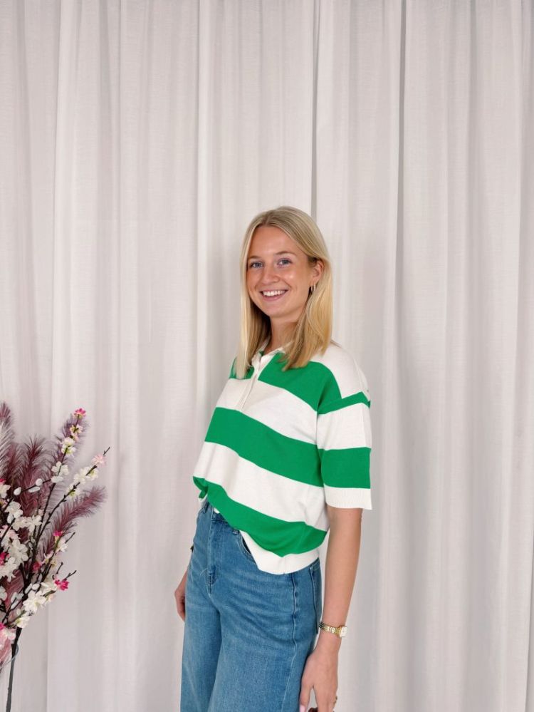 Lizza Polo Knit Bright Green / 