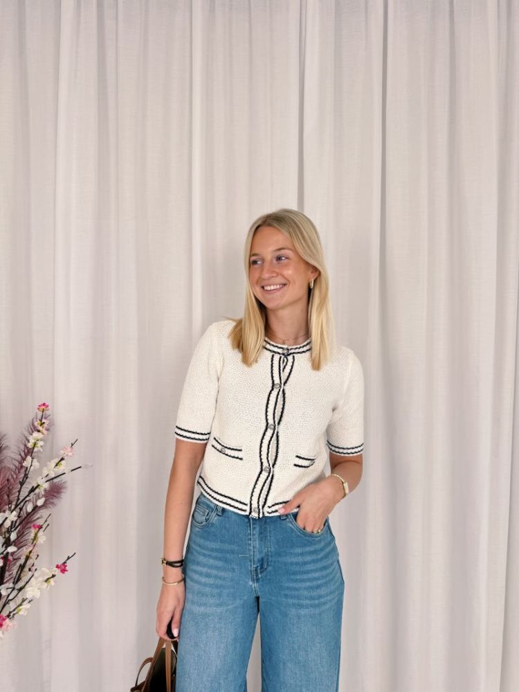 Coco Knit Cardigan Chalk