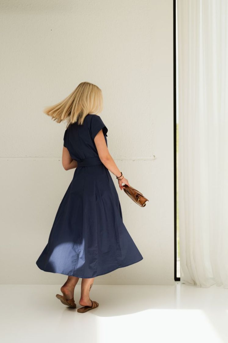 Lynn Shirt Dress  Blue Denim