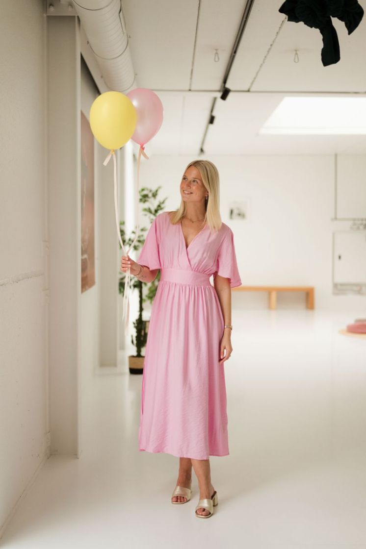 Sirena Long Dress Pink Frosting