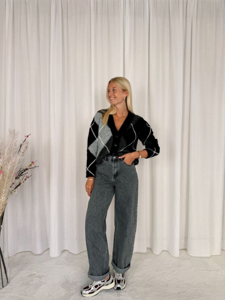 Brune Barrel Jeans Grey