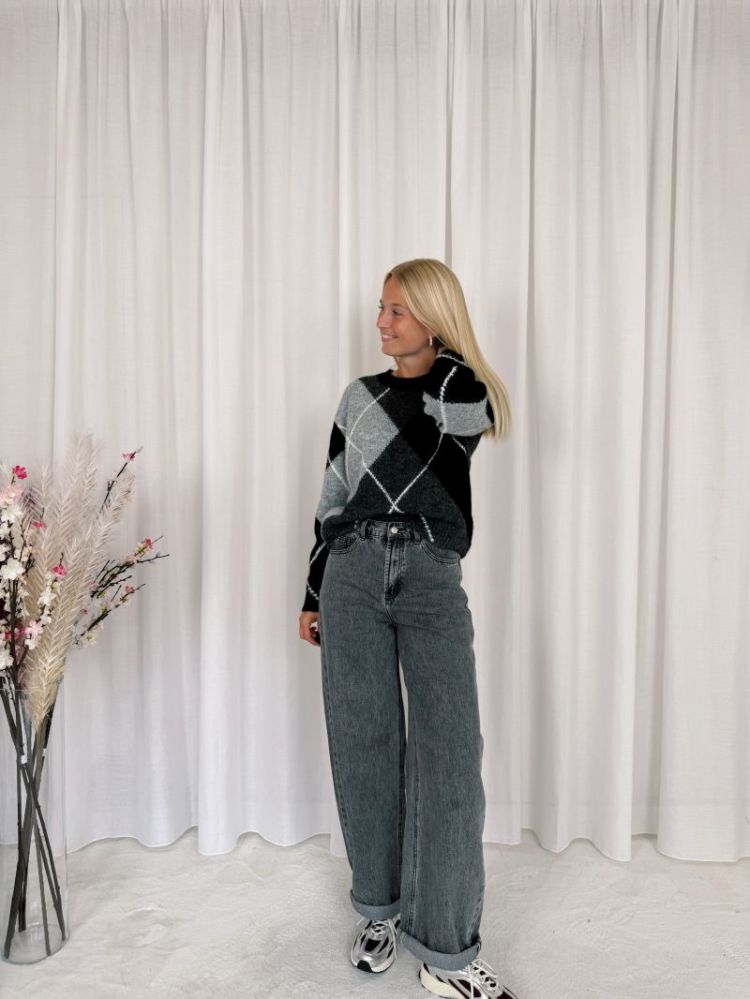 Brune Barrel Jeans Grey