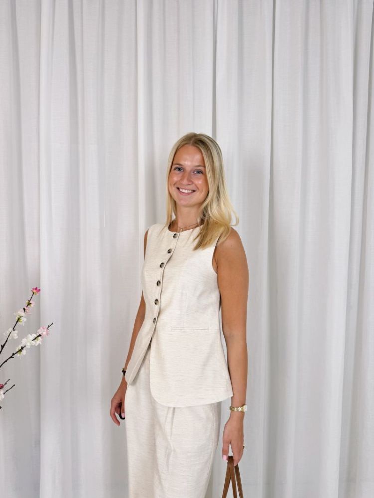 Annetta Waist Coat Feather Gray