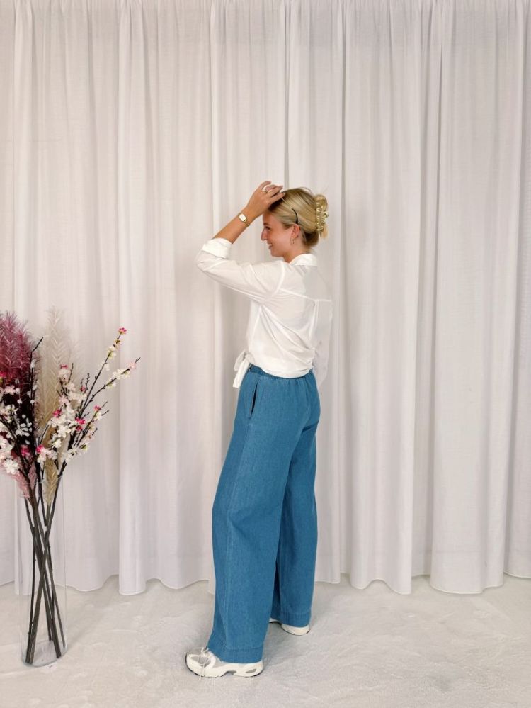 Jade Denim Pants Medium Blue Cha