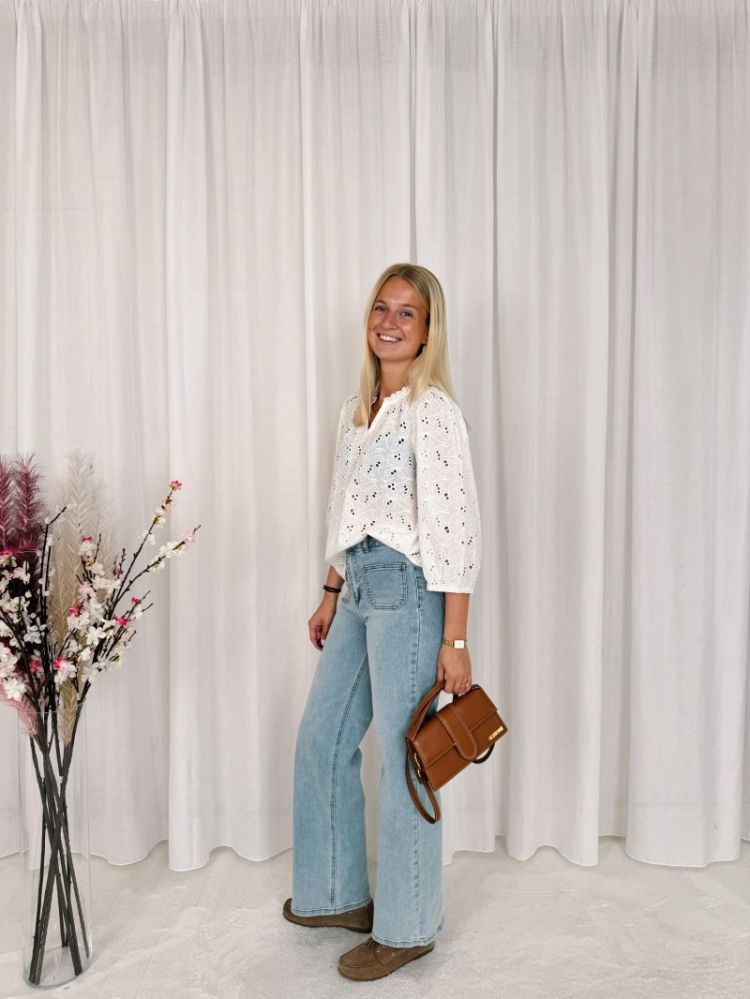 Tessa Blouse Chalk