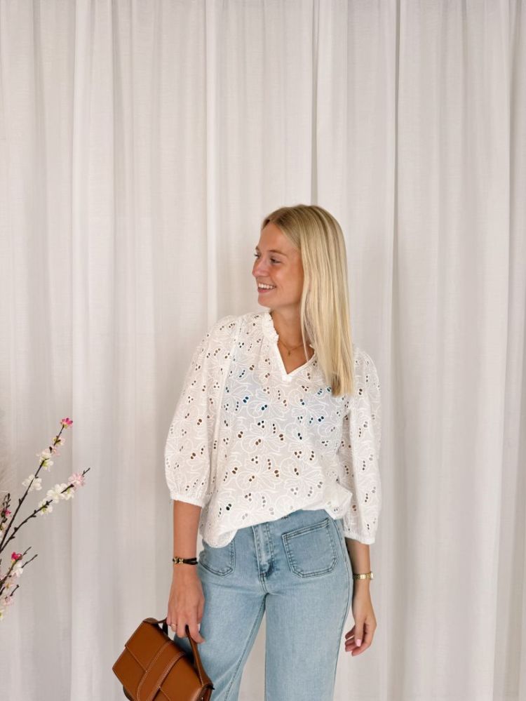 Tessa Blouse Chalk