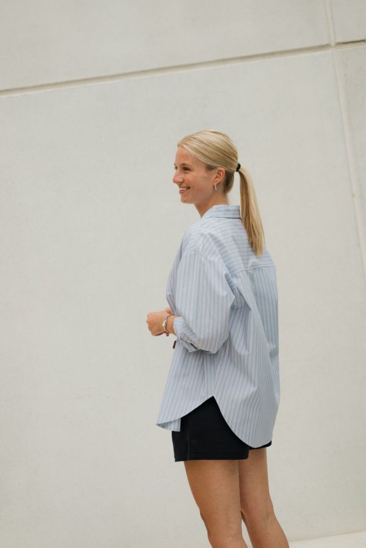 Aster Shirt Blue Fog / Chal