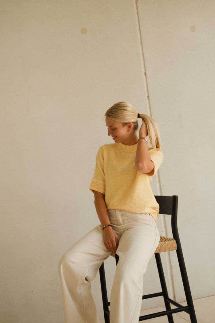 Jinie Knit Pullover Sunlight Melang