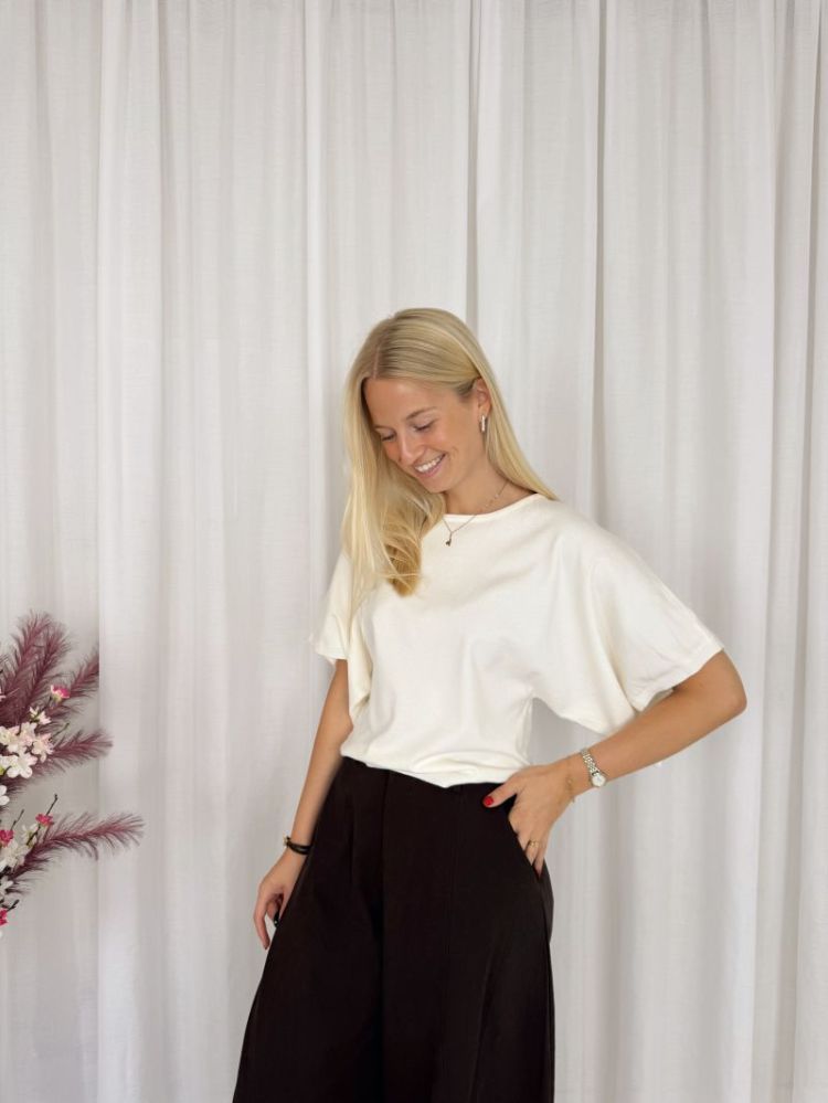 Leonie Knit Ecru