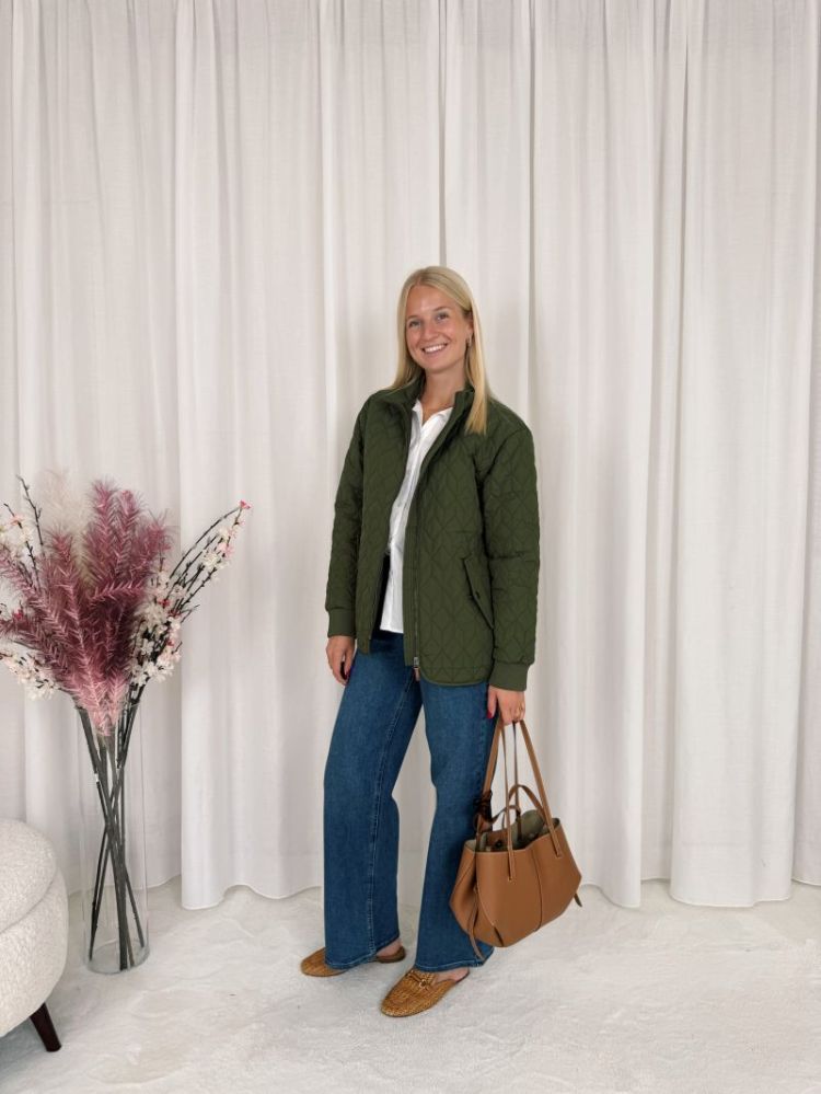 Leila Quilt Jacket Olive Night