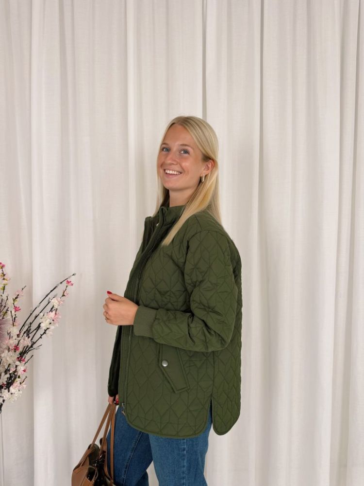 Leila Quilt Jacket Olive Night