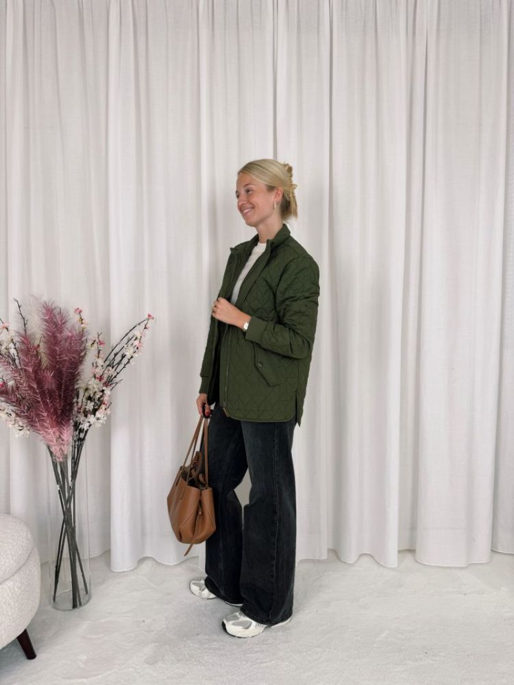 Leila Quilt Jacket Olive Night