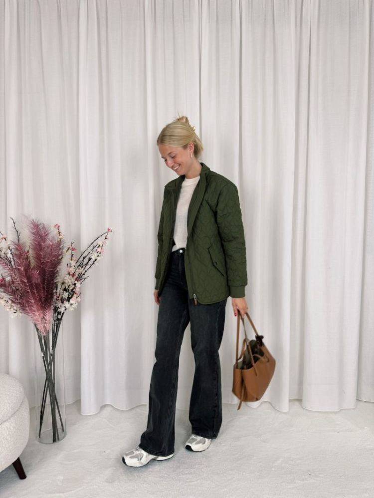 Leila Quilt Jacket Olive Night