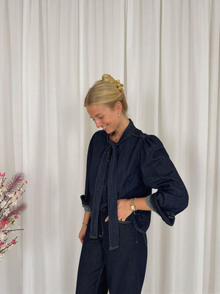 Molly Denim Shirt Raw Blue Denim