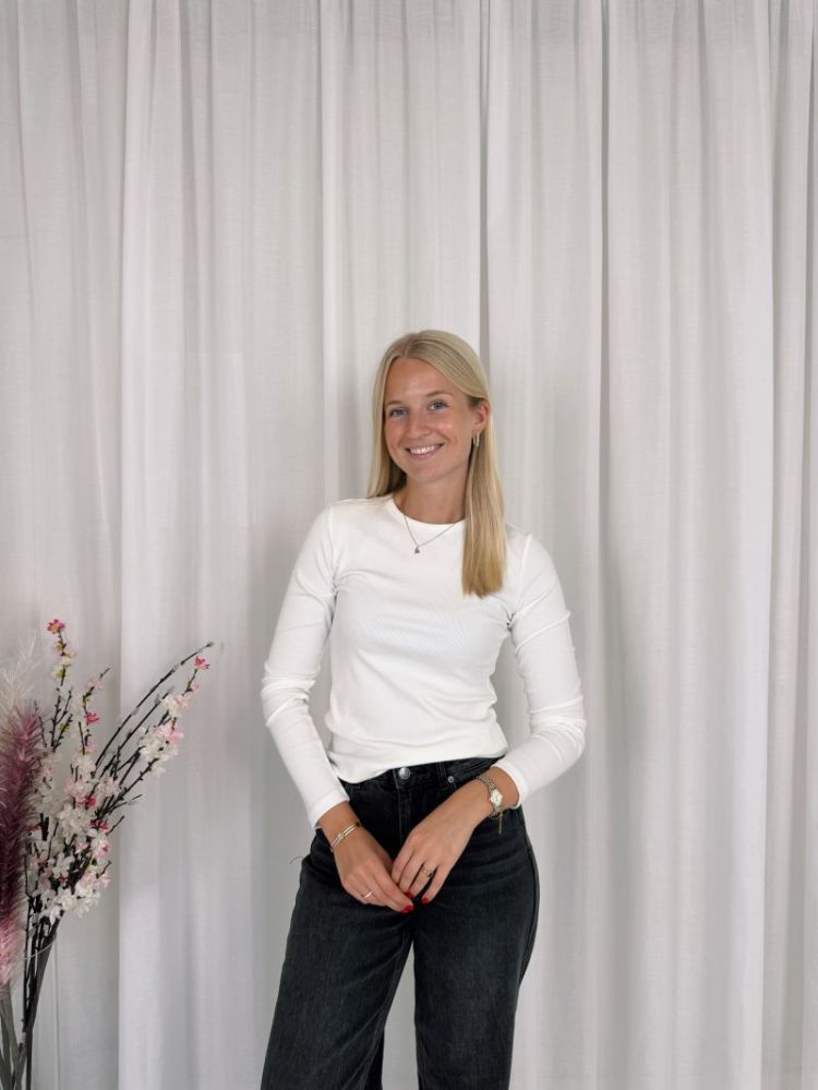 Olga Longsleeve Top White