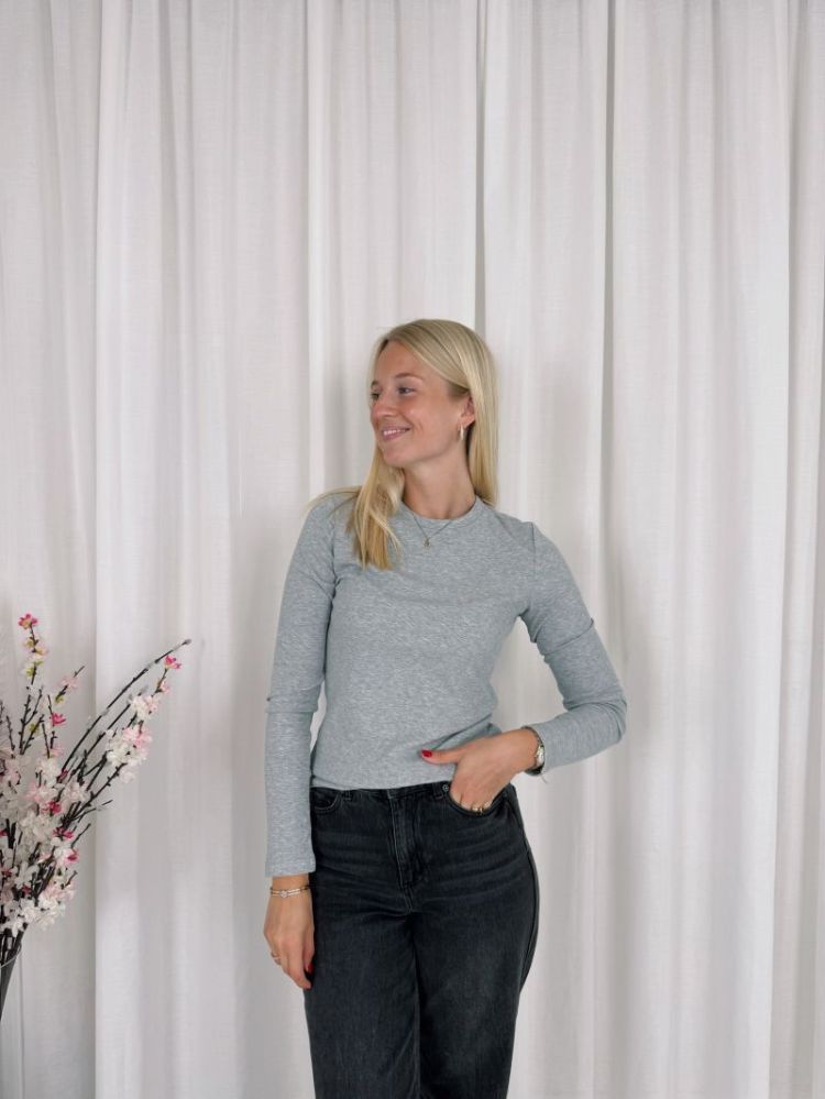 Olga Longsleeve Top Grey