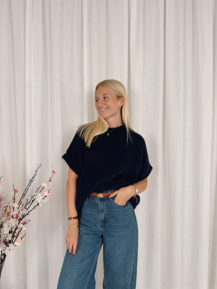 Jolien Sleeveless Knit Marine Blue