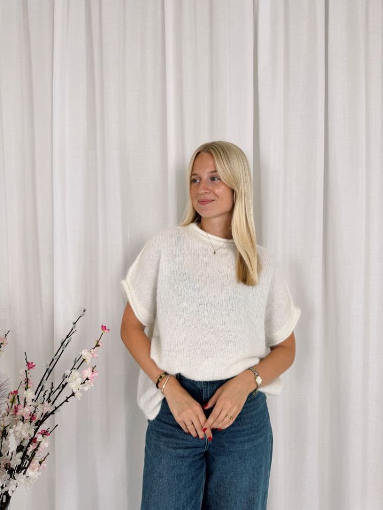 Jolien Sleeveless Knit White