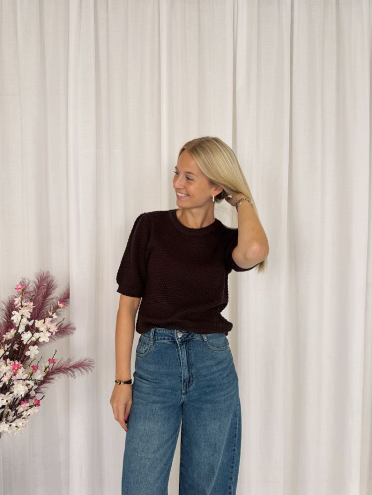 Vivian Knit Pullover Coffee Bean