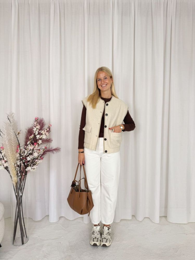 Leona Vest Whisper White