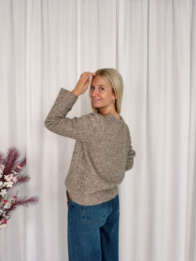 Melanie Pullover Beige Melange
