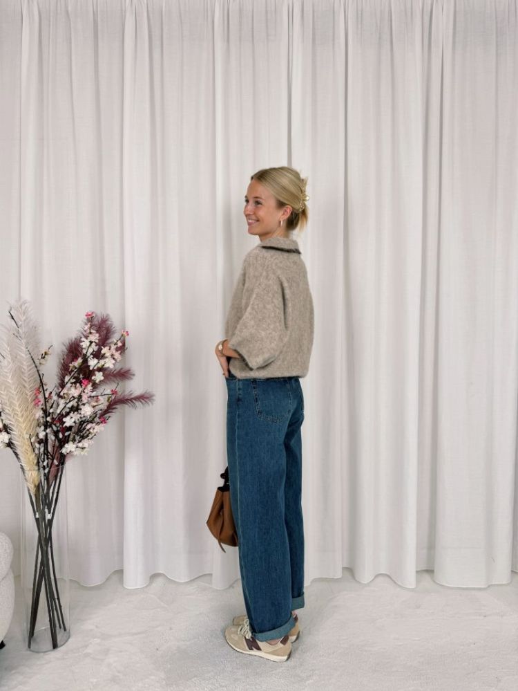 Liz Polo Knit Beige