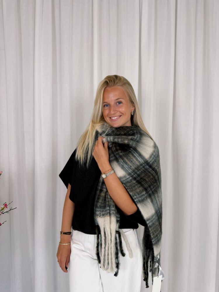 Roberta Scarf OffWhite / Blac