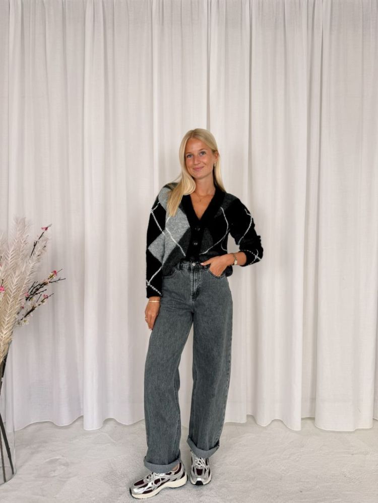 Grith Cardigan Grey Melange / 