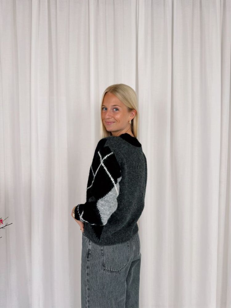 Grith Cardigan Grey Melange / 